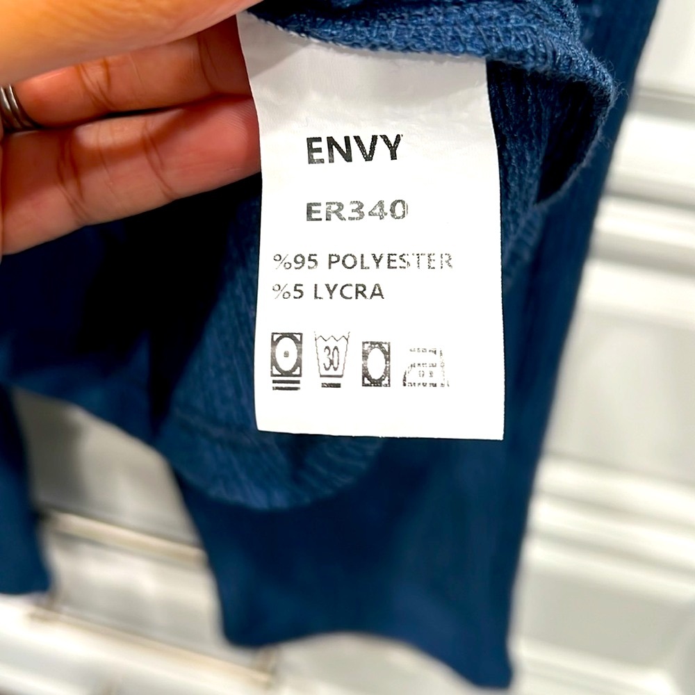 Envy Men  2 piece shirt & pants navy blue XL %95 POLYESTER %5 LYCRA - Picture 3 of 11